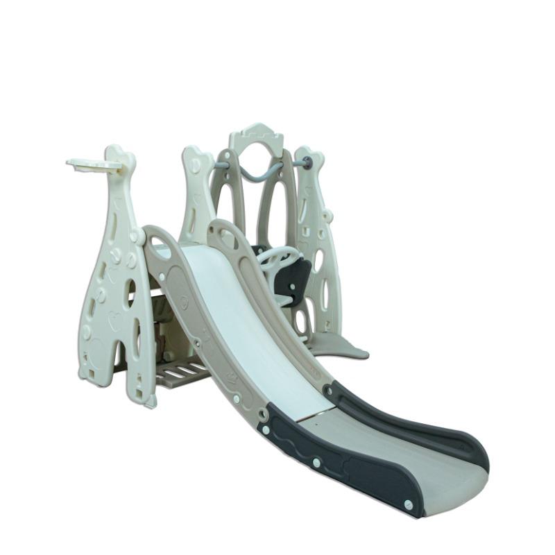 Little Toddler Playground 2 In 1 With Slide Basketball Hoop