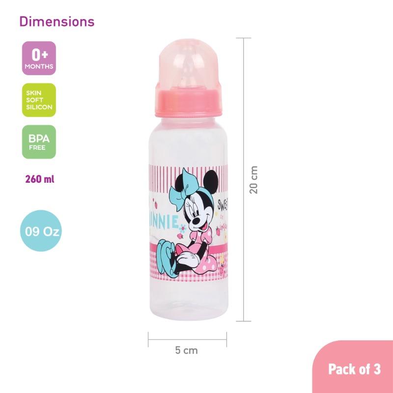 Disney Baby Minnie Mouse Feeding Bottle 3 Pieces - 260 ML