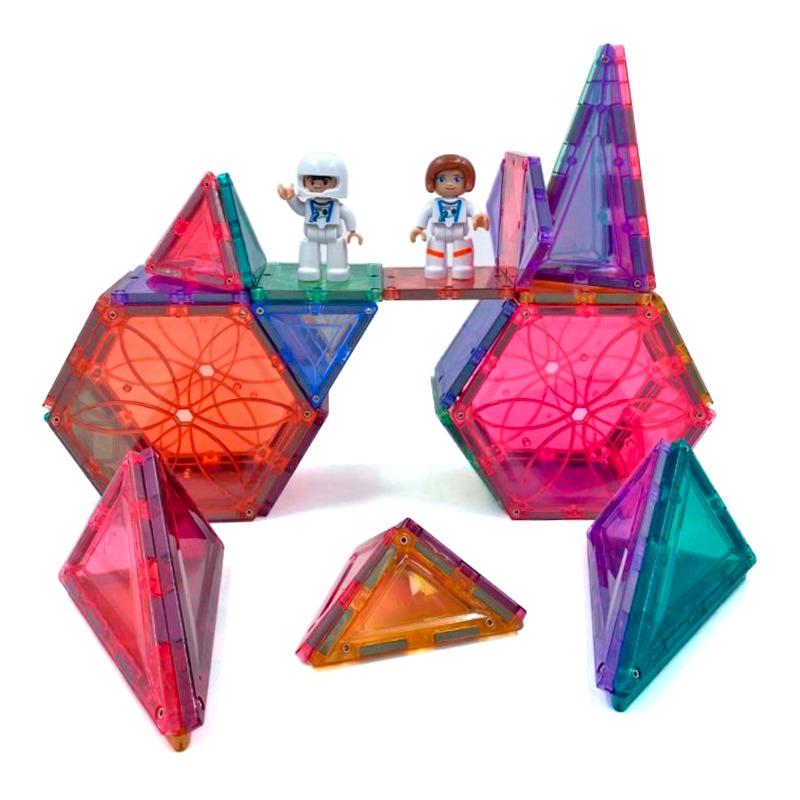 مجموعة كتل البناء المغناطيسية الفضاء 80 قطعة