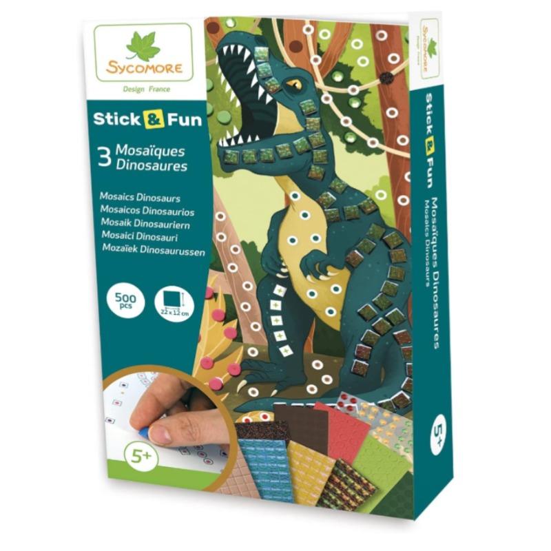 Sycomore Stick & Fun Children's Mosaics Dinosaurs