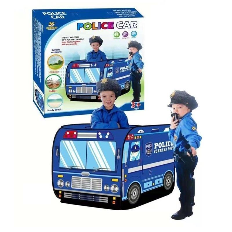 بيبي سيت - خيمة لعب قابلة للطي بتصميم سيارة الشرطة