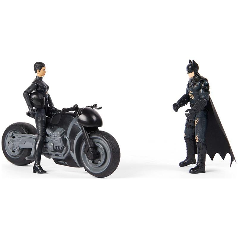 DC Comics Batman and Selina Kyle Chase Pack with 2 Figures and Bike
