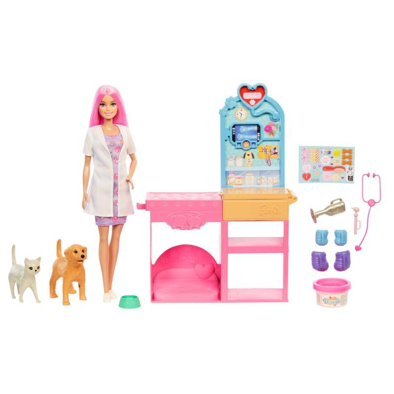 Barbie Fast Cast Veterinarian Clinic Playset.