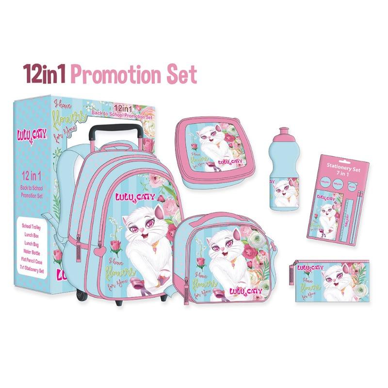 Lulu Caty Backpack Set 12 In 1