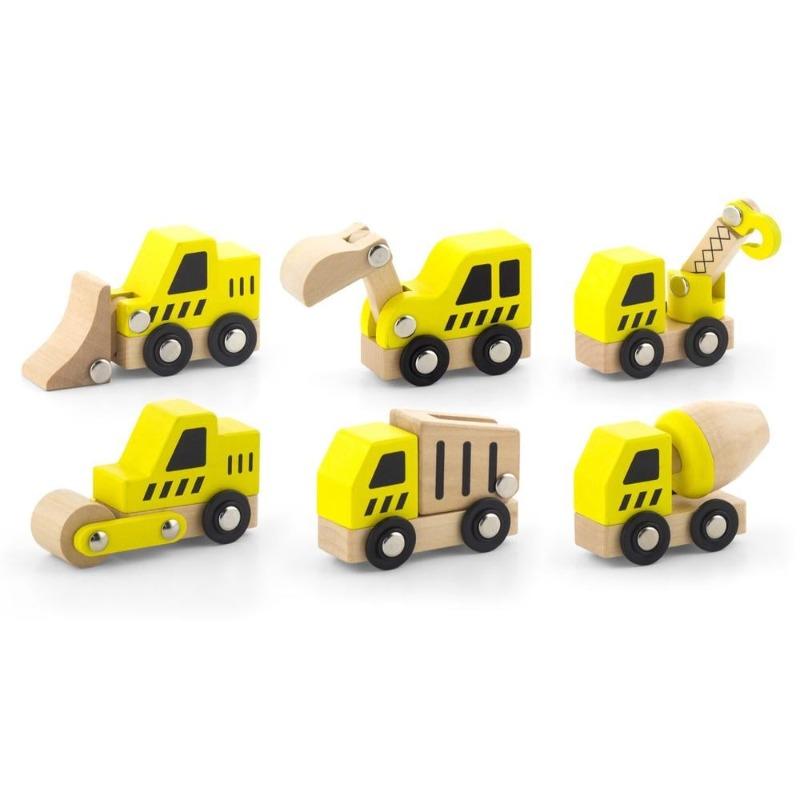 VIGA Construction Vehicles 6 Pcs Set