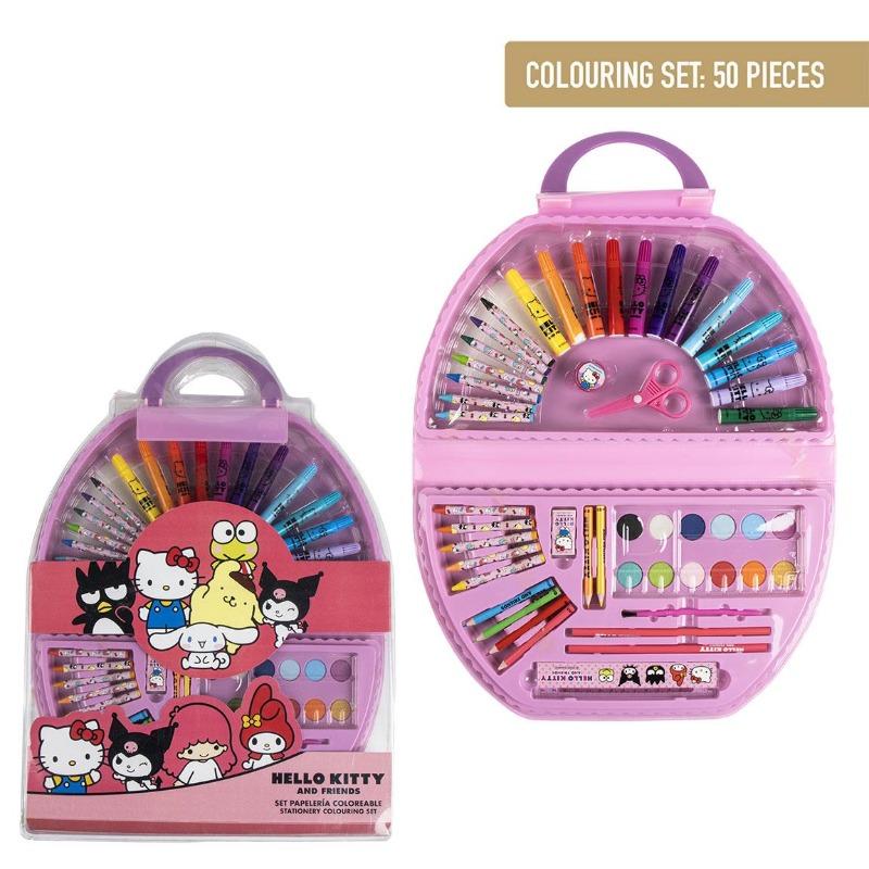 Hello Kitty Colorable Stationery Set 50 Pcs Box