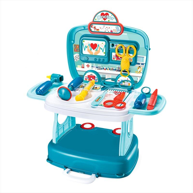 Portable Doctor Bag Play Set 3 in 1 Blue