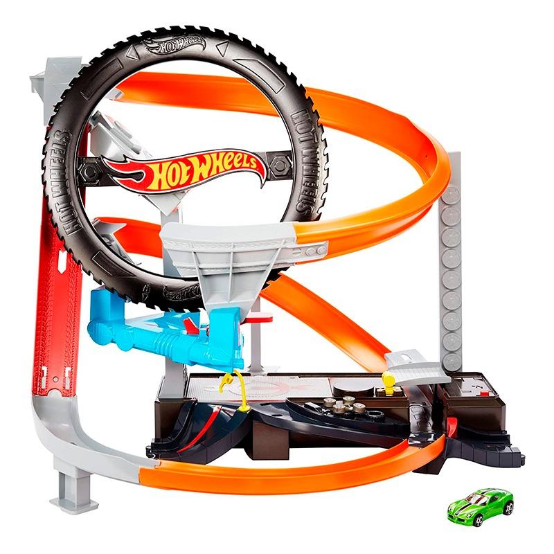 Hot Wheels City Robo Beasts Hyper-Boost Tire Shop
