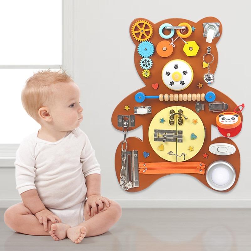 Gosport Wooden Bear Busy Board