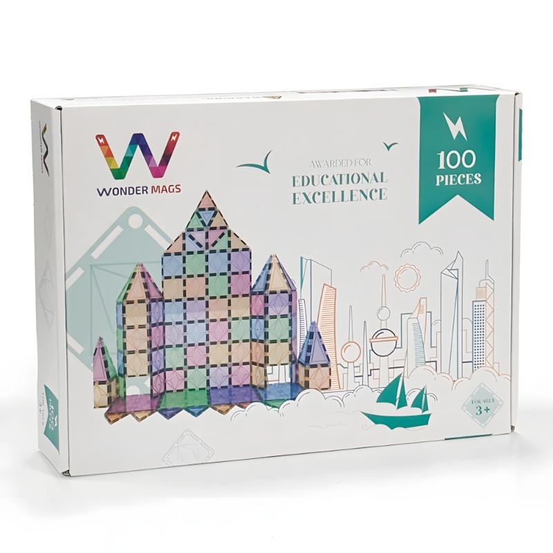 ووندر ماجس - كتل البناء المغناطيسية ألوان الباستيل 100 قطعة