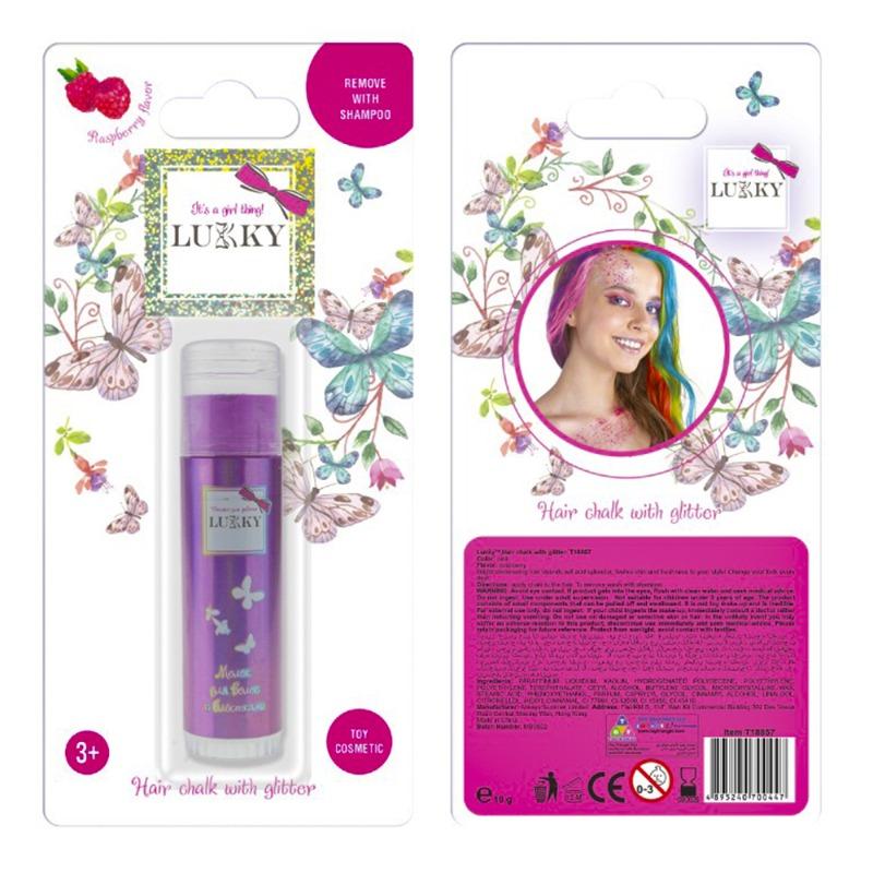 لوكي - ملون الشعر اللامع برائحة التوت لون بنفسجي 10 جرام