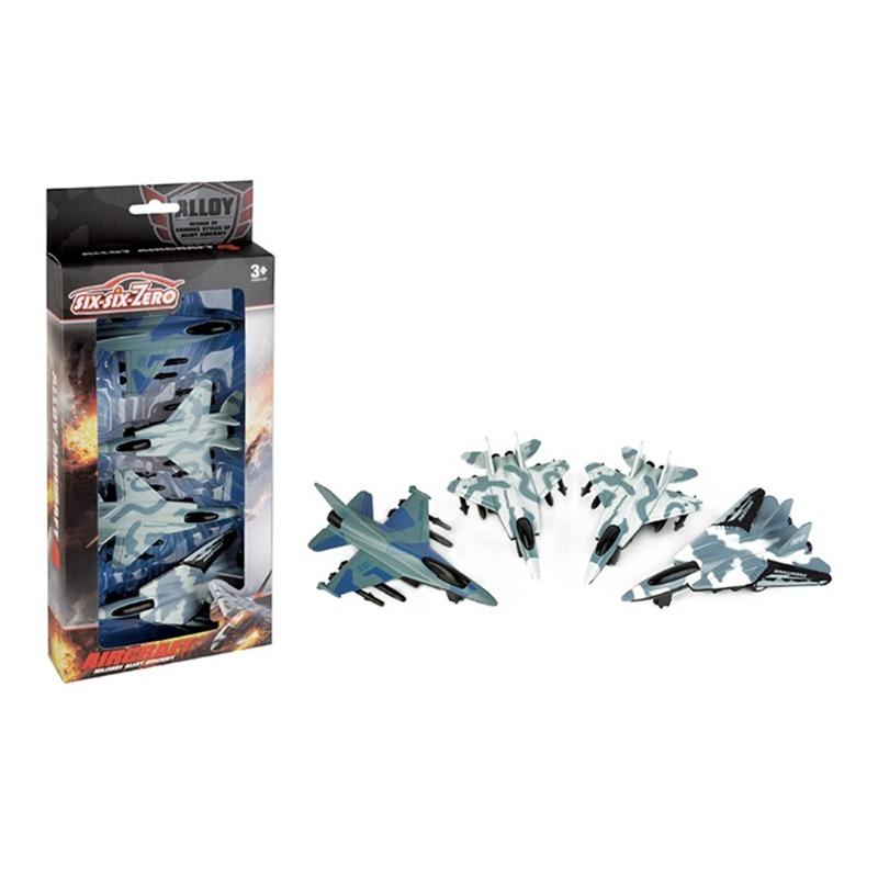 Alloy Combat Aircraft 4 Pcs