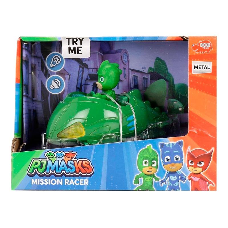 PJ Masks Mission Racer Die-Cast Vehicle with Gekko Figure 12 cm