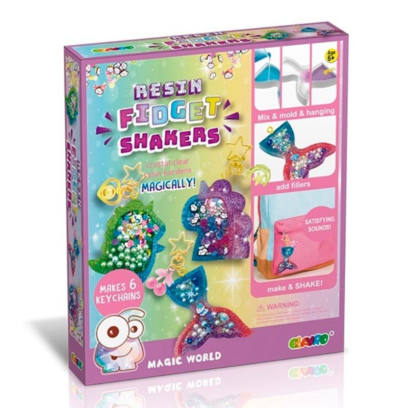 Ebayro Resin Fidget Shakers Keychains Magic World