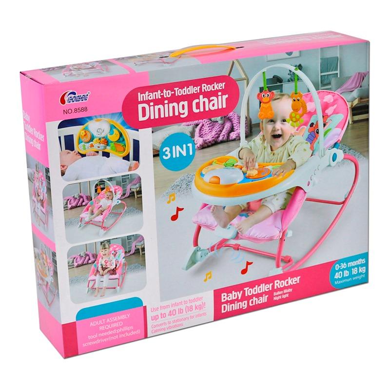 3 In 1 Toddler Rocker - Pink