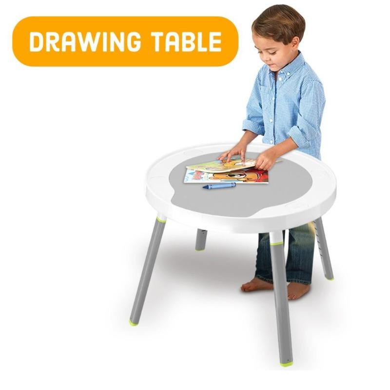 تيكنوم - كرسي القفز والأنشطة مع بيانو لون أبيض