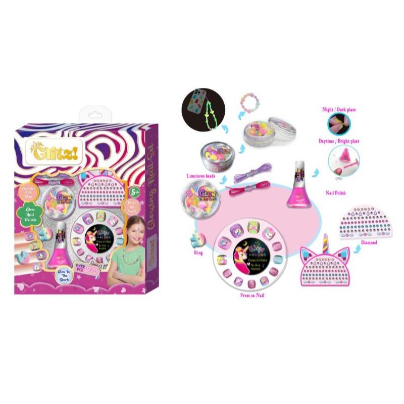 Glitz D.I.Y Nail Playing - Glow in the Dark - Assorted
