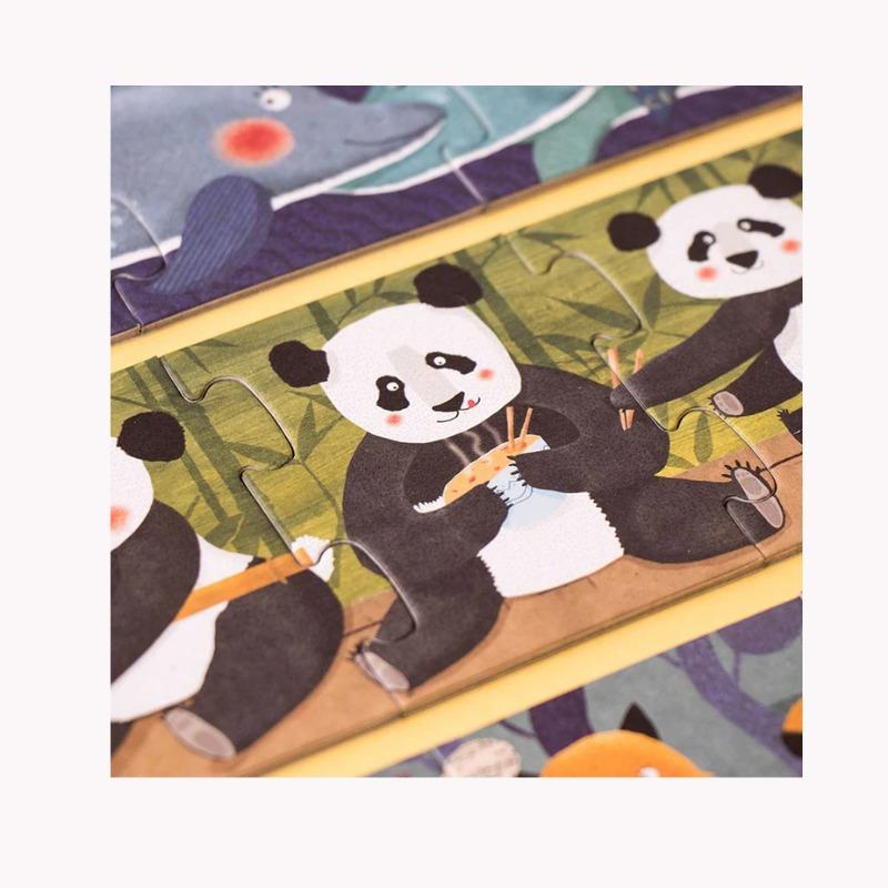 Londji - 10 Penguins Puzzles Set 55Pcs