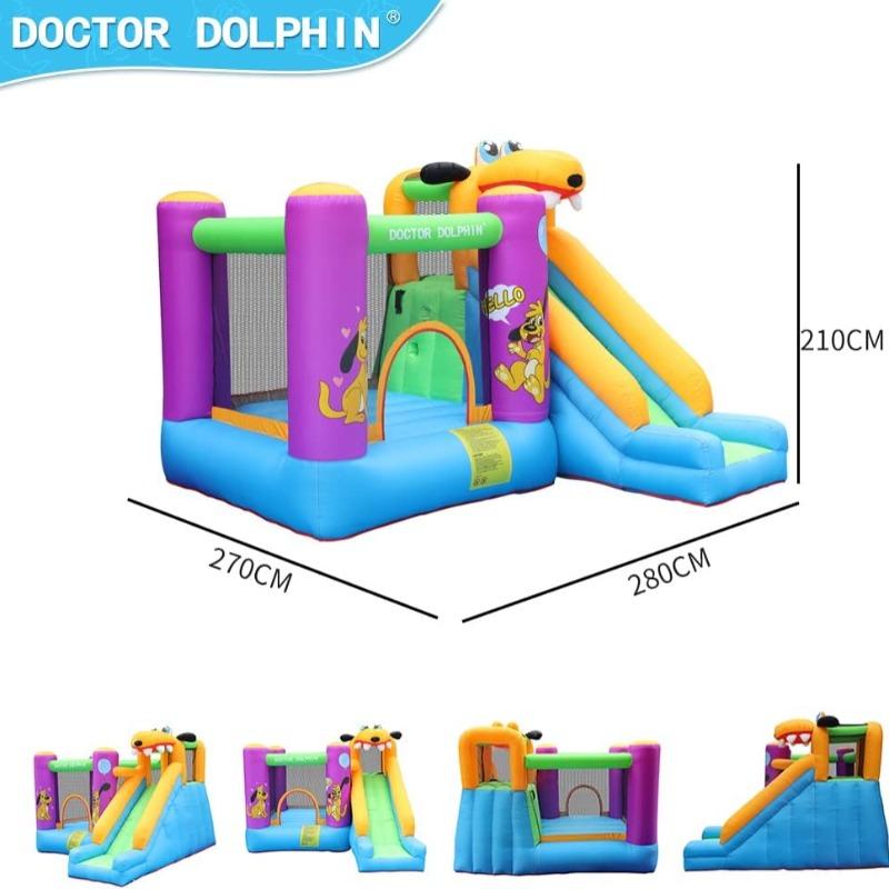 Doctor Dolphin Inflatable Bounce Castle with Puppy Slide