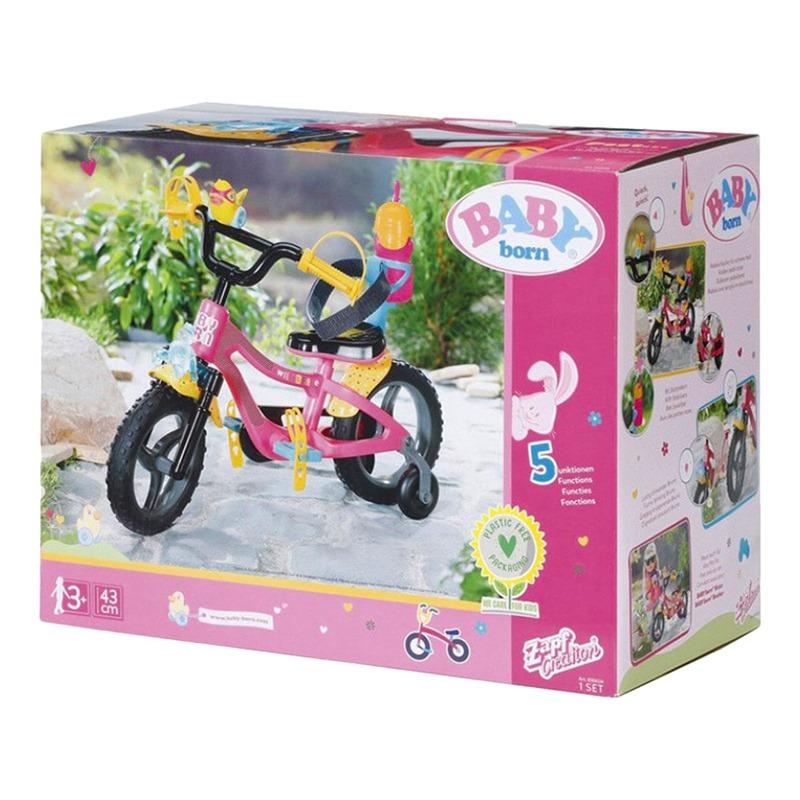 Baby Born Bike Seat Doll With Belt System