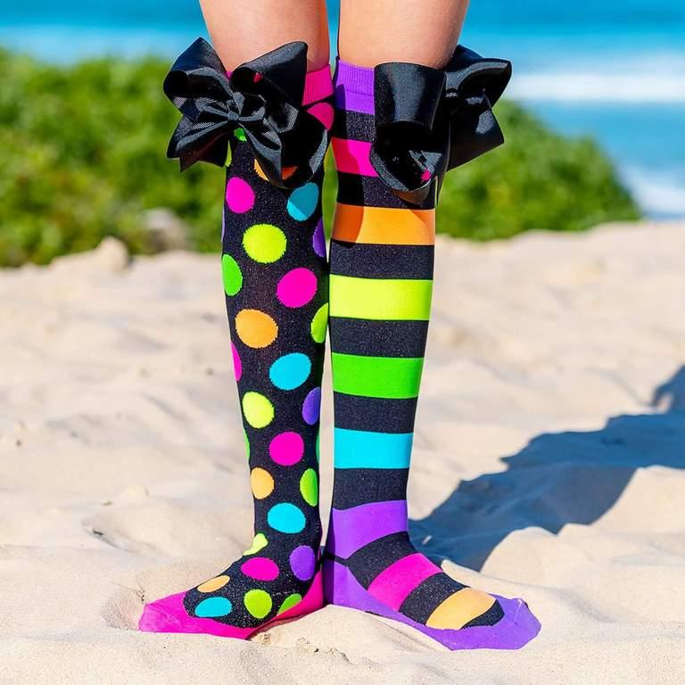 Madmia Liquorice Socks With Bows