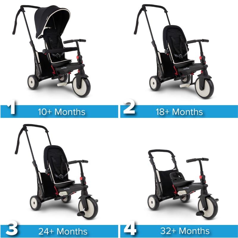 SmarTrike STR3 Folding 6 in 1 Trike - Black