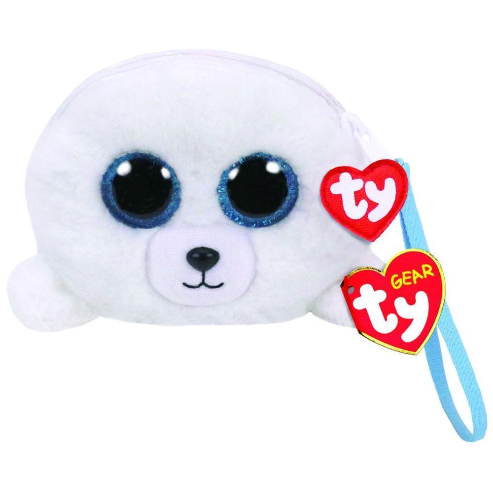 Ty Fashion Seal Icy White Wristlet