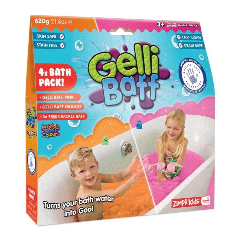 Gelli Baff Orange And Pink Crackle - 2 Pack