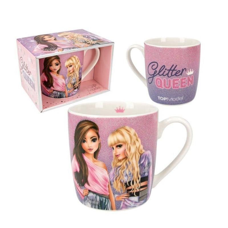 Top Model Glitter Queen Porcelain Mug
