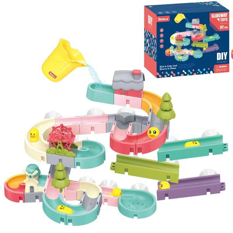 Slideway Bath Toys Set - 62 pcs