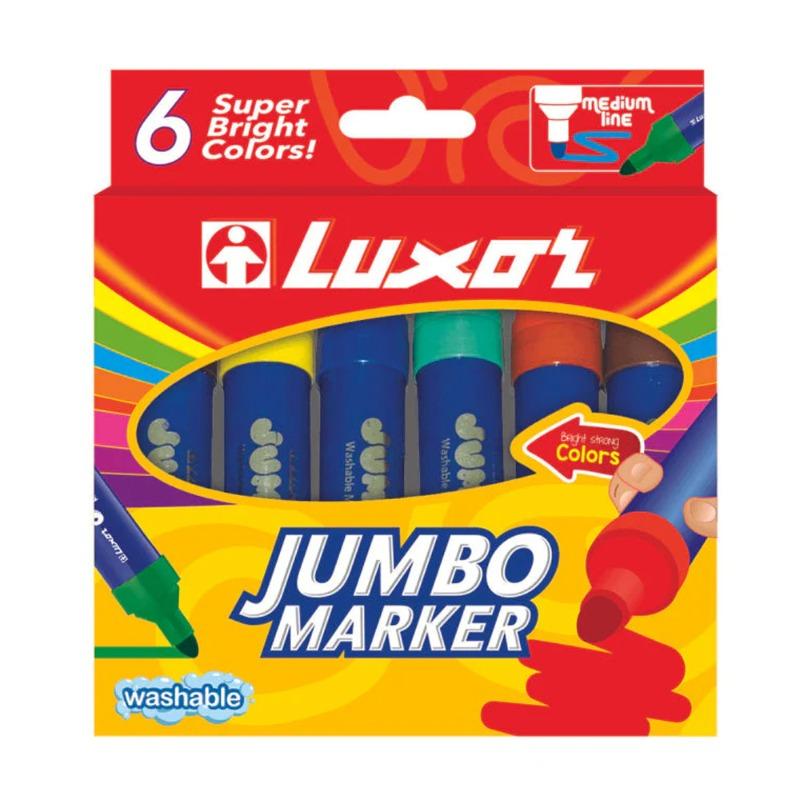 قلم تعليم جامبو لوكسور متنوع - 6190/6علب