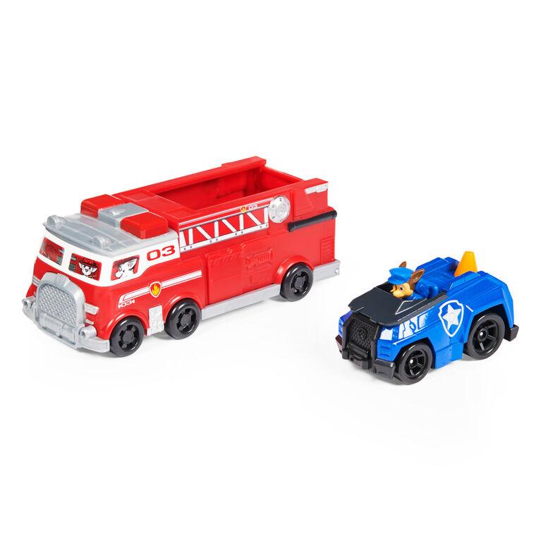 Paw Patrol Firetruck Die-Cast Team Vehicle With Chase Toy Car