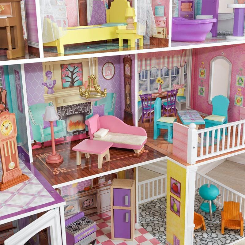 KidKraft Country Estate Wooden Dollhouse - 31 Pcs