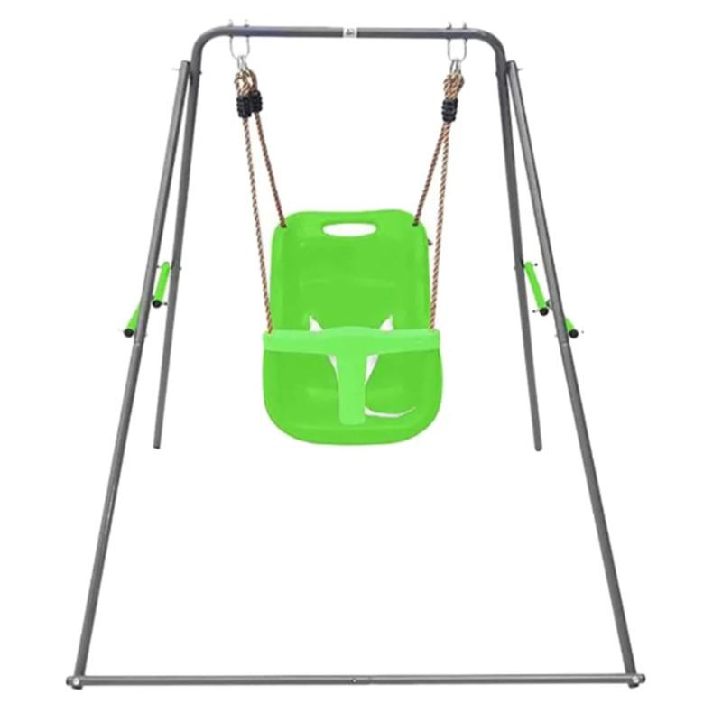Dynamic Sports Baby Panda Metal Swing - Green