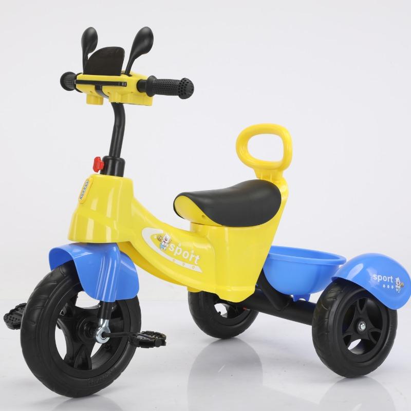 First Step Children Pedal Tricycles Double Handle Bars 3 Wheels