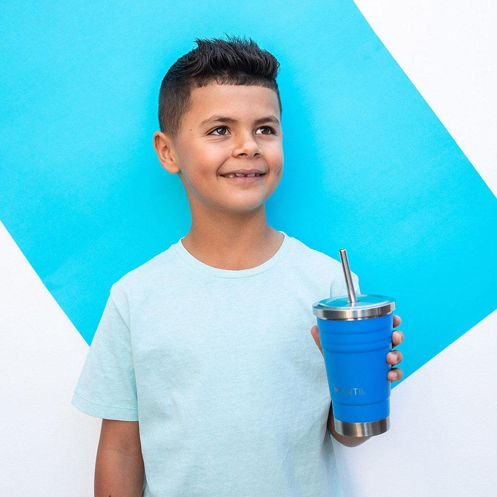 مونتيكو - ميني سموذي حافظة للحرارة لون أزرق 275 مل