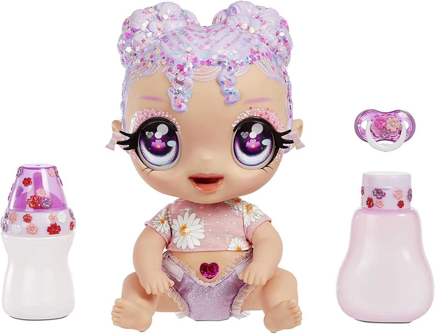 Glitter Babyz - Magical Colors Baby Lila And Baby January Dolls Bundle - 2pcs