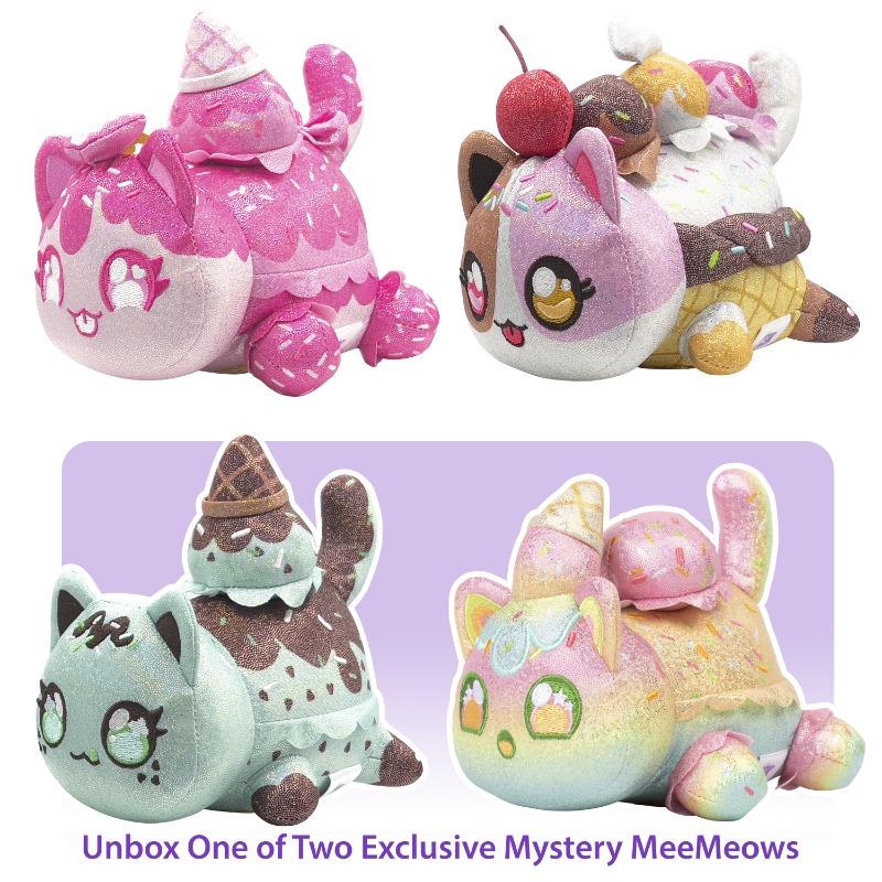 Aphmau MeeMeow Plush 3pk Sparkle Ice Cream - 6inch - Assorted