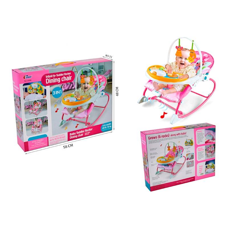 3 In 1 Toddler Rocker - Pink