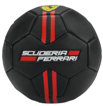 فراري - كرة بنقش شريط مقاس 5 - أسود