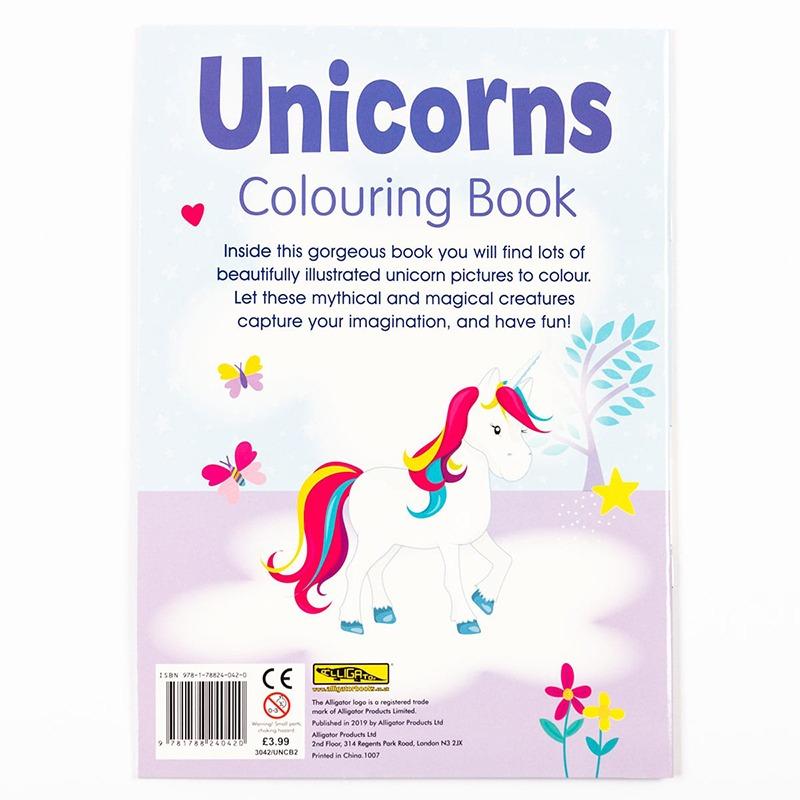Unicorns Colouring Book - Purple