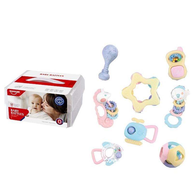 Huanger Baby Toys Dynamic Guitar + Huanger Baby Rattles Bundle