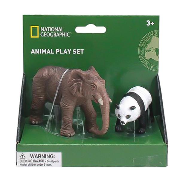 ناشيونال جيوغرافيك - مجسم الفيل و الباندا
