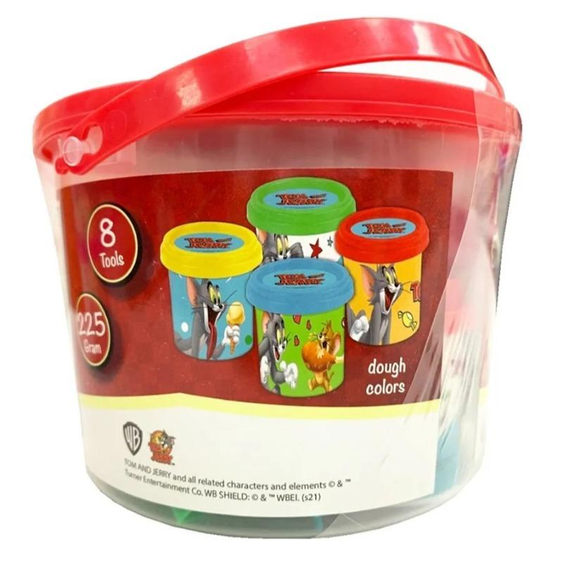 Tom and Jerry Dough Set with Tools in Drum