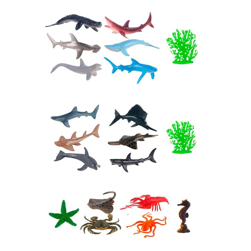 PowerJoy Marine Animal World 4 Inch - 6 Pieces