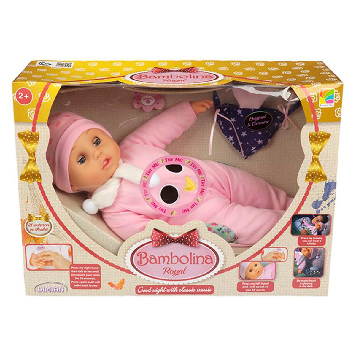 Bambolina Royal - Doll with Goodnight Classic Music 42 cm