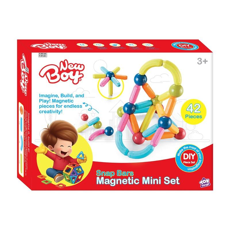 New Boy Snap Bars Magnetic Mini Set 42pcs