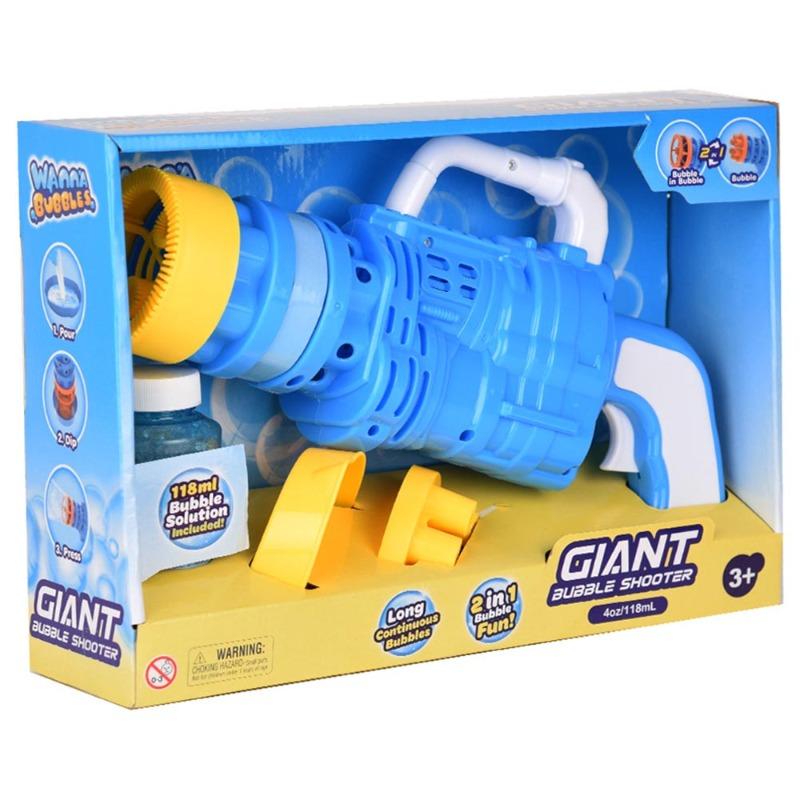 Wanna Bubbles 2 In 1 Giant Bubble Blaster Gun