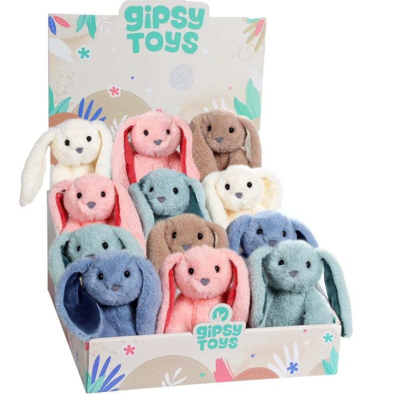 جابسي - أرنب قطيفة 16 سم ألوان متعددة 1 قطعة