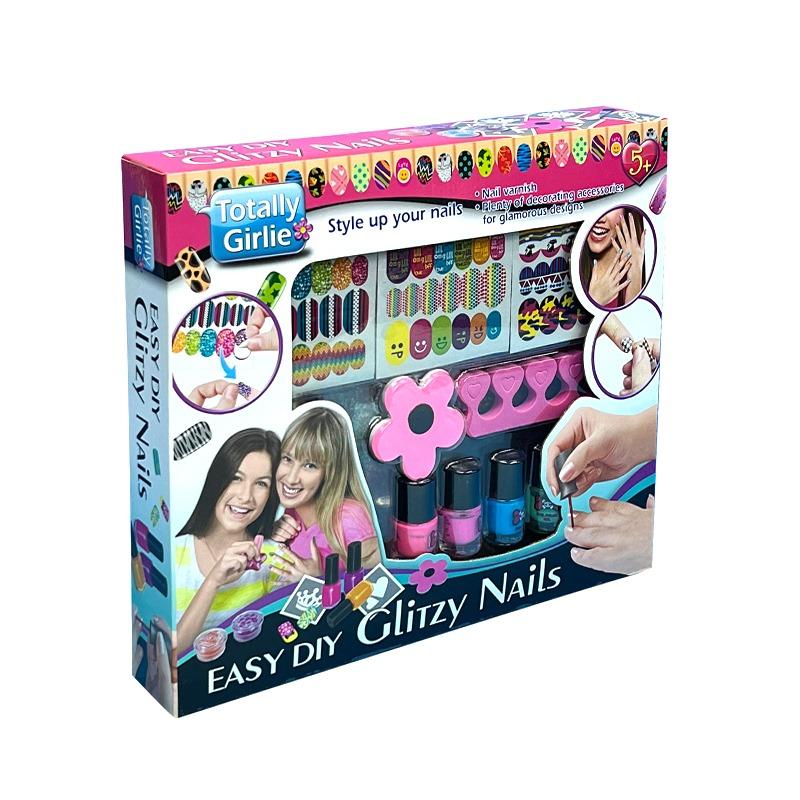 Totally Girlie Glitzy Nails Set - Assorted